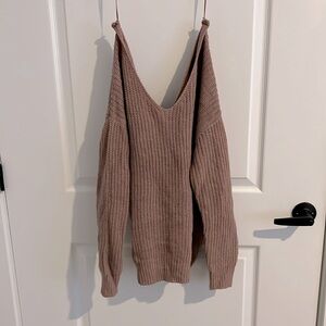 Pink knit sweater